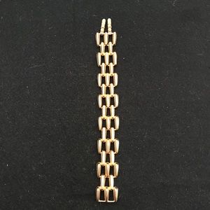 Monet hinged gold tone  bracelet